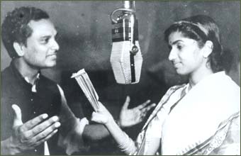 Anil Biswas with Lata Mangeshkar (Pic courtesy: Chndrakantha.com)