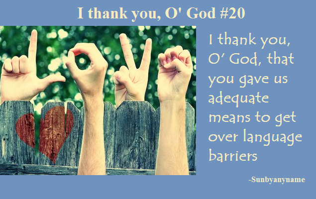 I thank you God 20