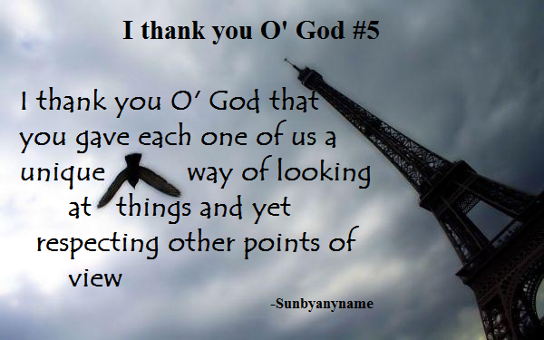 I thank you O God 5