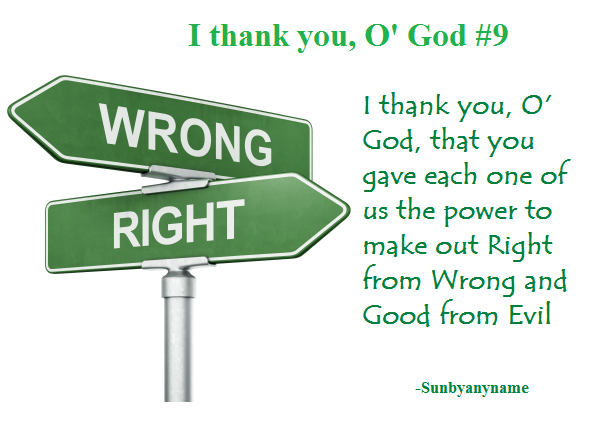 I thank you O God 9