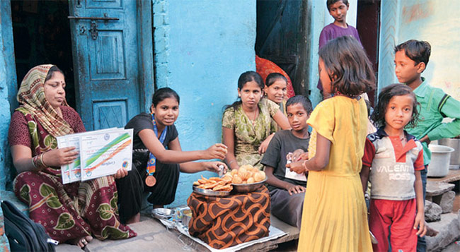 Sita Sahu, winner of two Bronze medals at Special Olympics in Athens in 2011, selling golgappas and chaats to survive