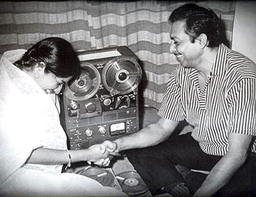 Lata ji with her "Madan bhaiyya"