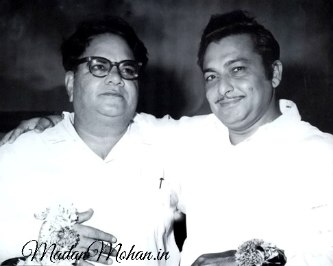 Raja Mehdi Ali Khan with Madan Mohan