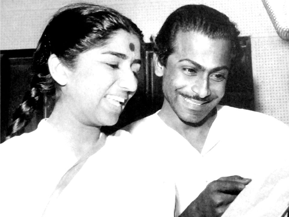 Lata ji with Salil Chowdhury (Pic courtesy: learningandcreativity.com)