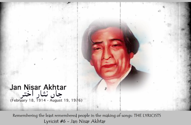 THE BEST SONGS OF JAN NISAR AKHTAR – PART I