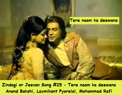 ZINDAGI OR JEEVAN SONG #25 – TERE NAAM KA DEEWANA